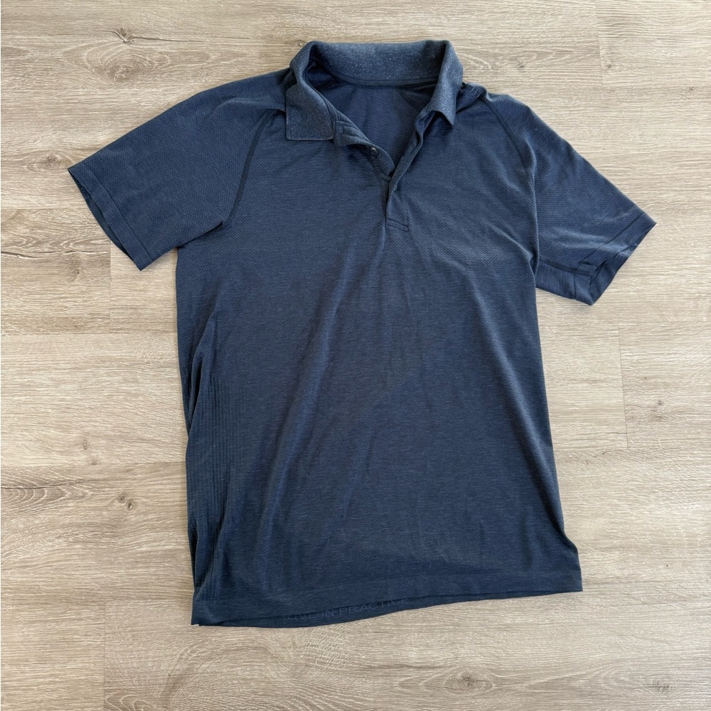 Lululemon Metal Vent Tech Polo Shirt Navy